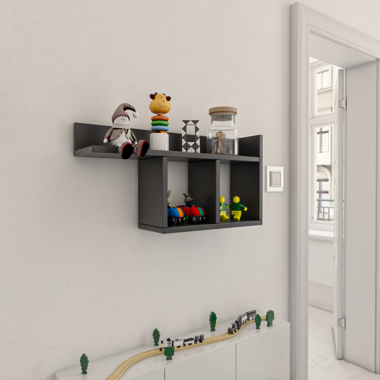 Raft de perete Room antracit