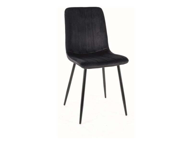 Scaun Alan velvet negru Blu19