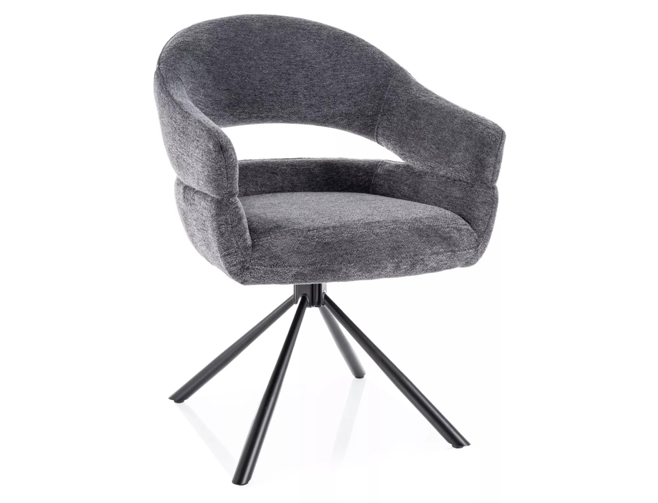 Scaun Borgo gri inchis/negru Raven18