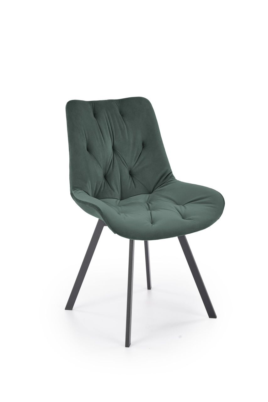 Scaun catifea K519 velvet verde - 1 | YEO