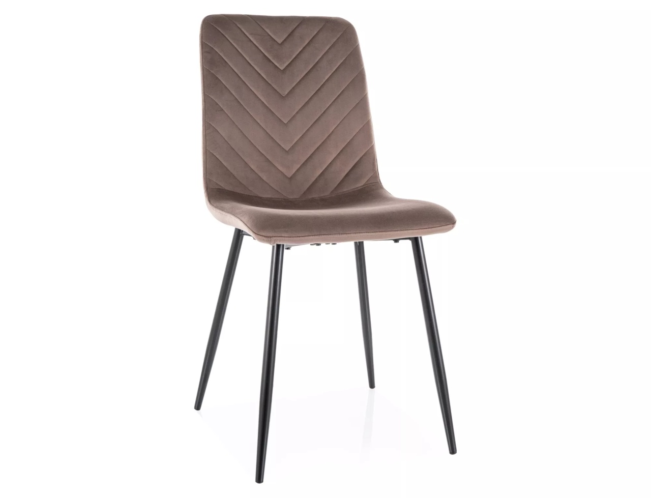 Scaun Daren velvet cappuccino/negru Blu38