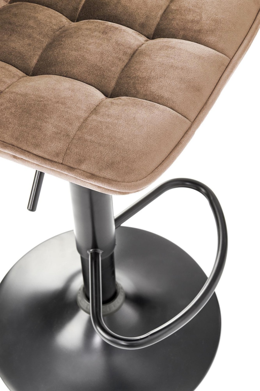 Scaun de bar H95 velvet bej - 4 | YEO