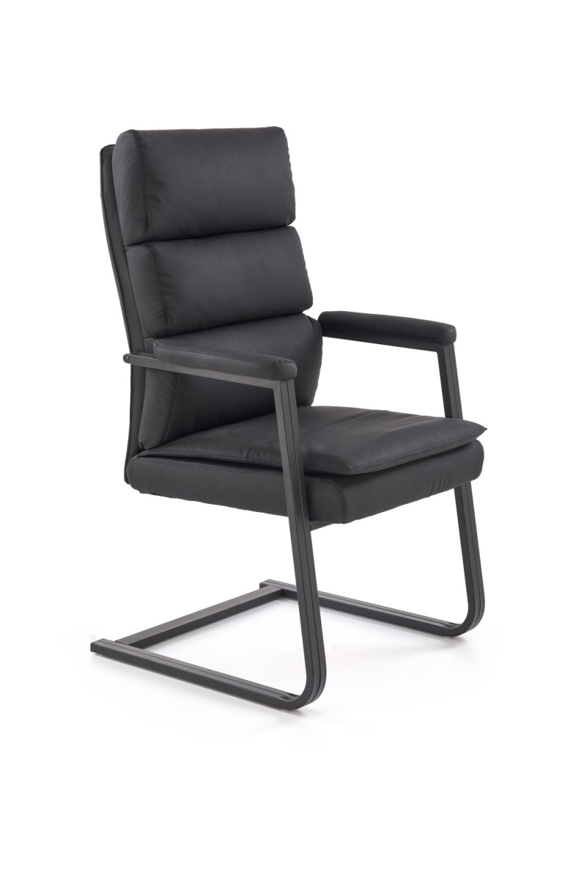Scaun de birou Adriano SKID negru H109 cm