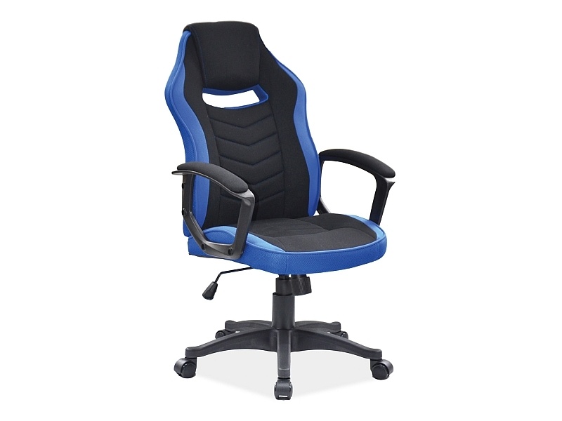 Scaun de birou Camaro negru/albastru H106