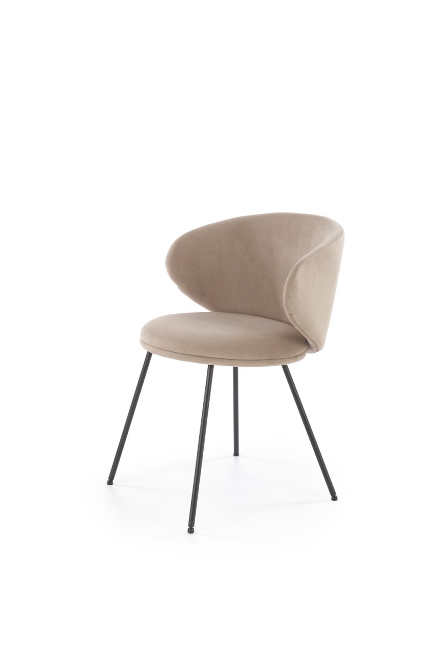 Scaun K587 velvet bej H77 cm