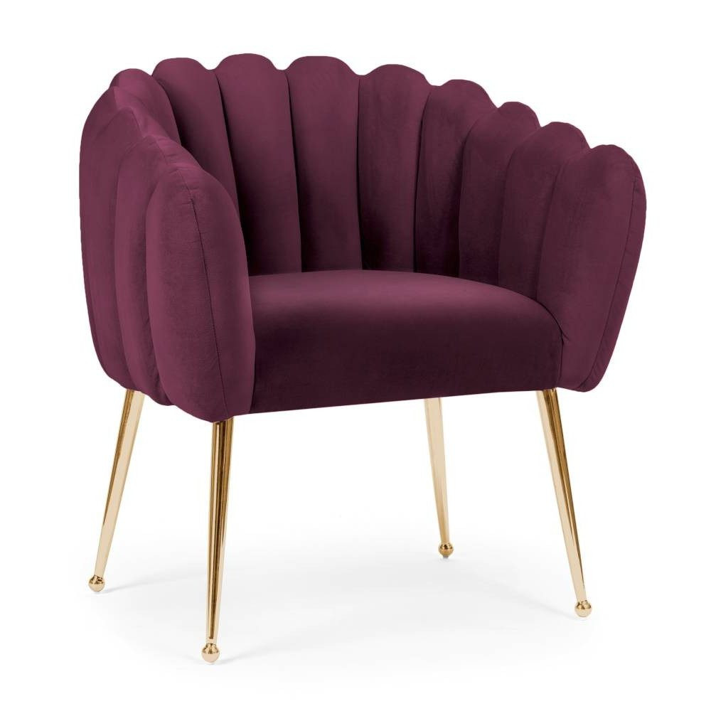 Scaun Lili burgundy/gold – H81 cm