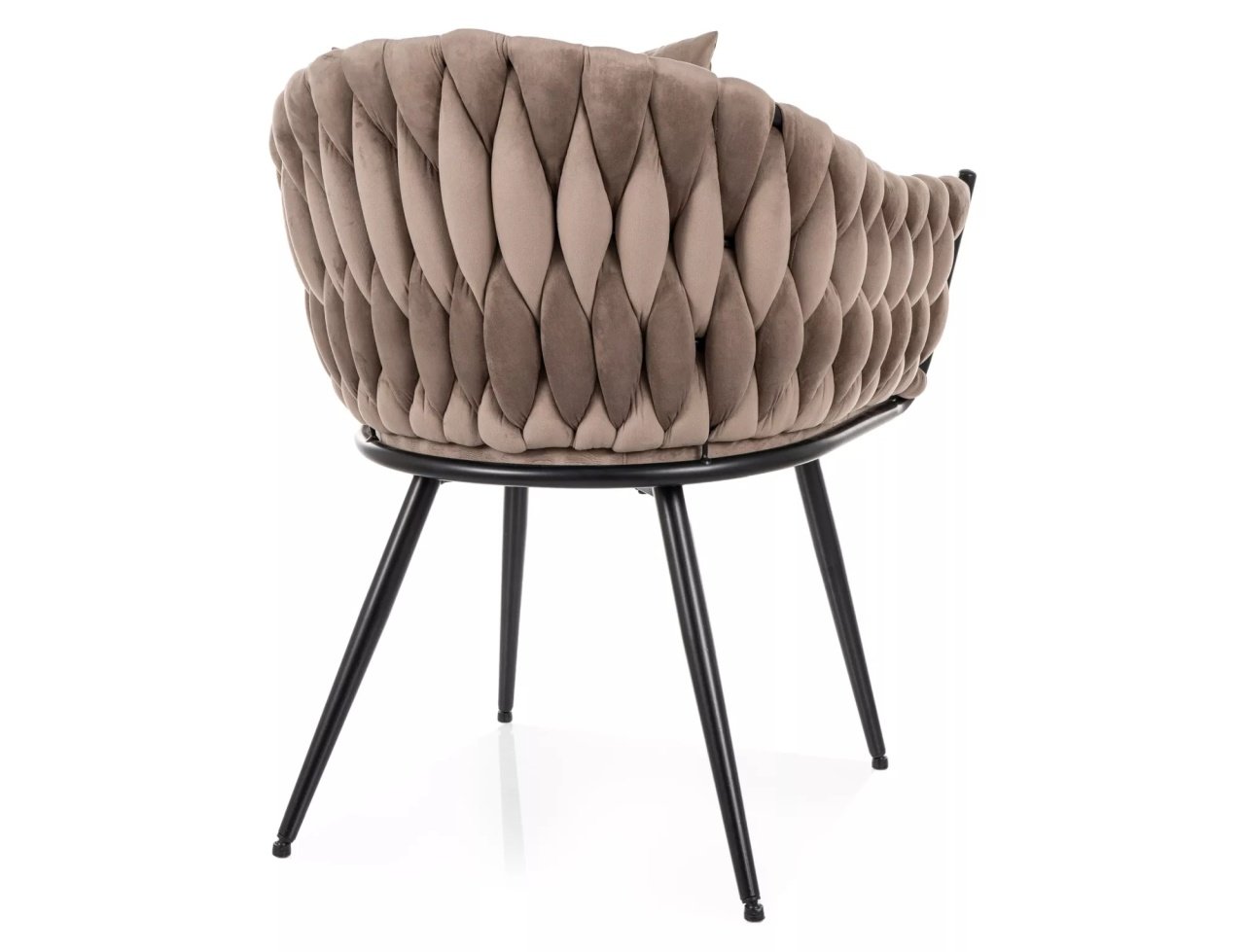 Scaun Nuvo velvet bej inchis/negru Blu40 - 1 | YEO