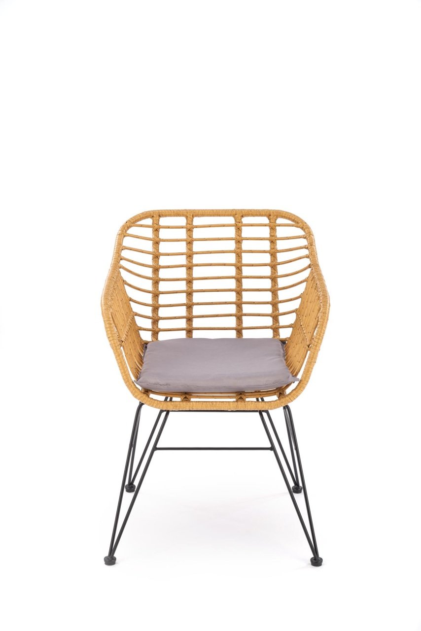 Scaun rattan K541 natur/gri - 1 | YEO