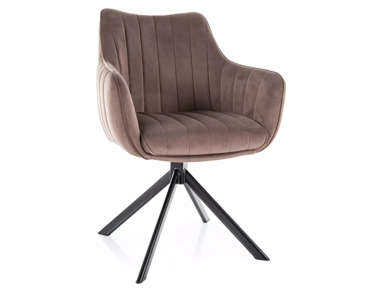 Scaun rotativ Azalia velvet cappuccino Blu38