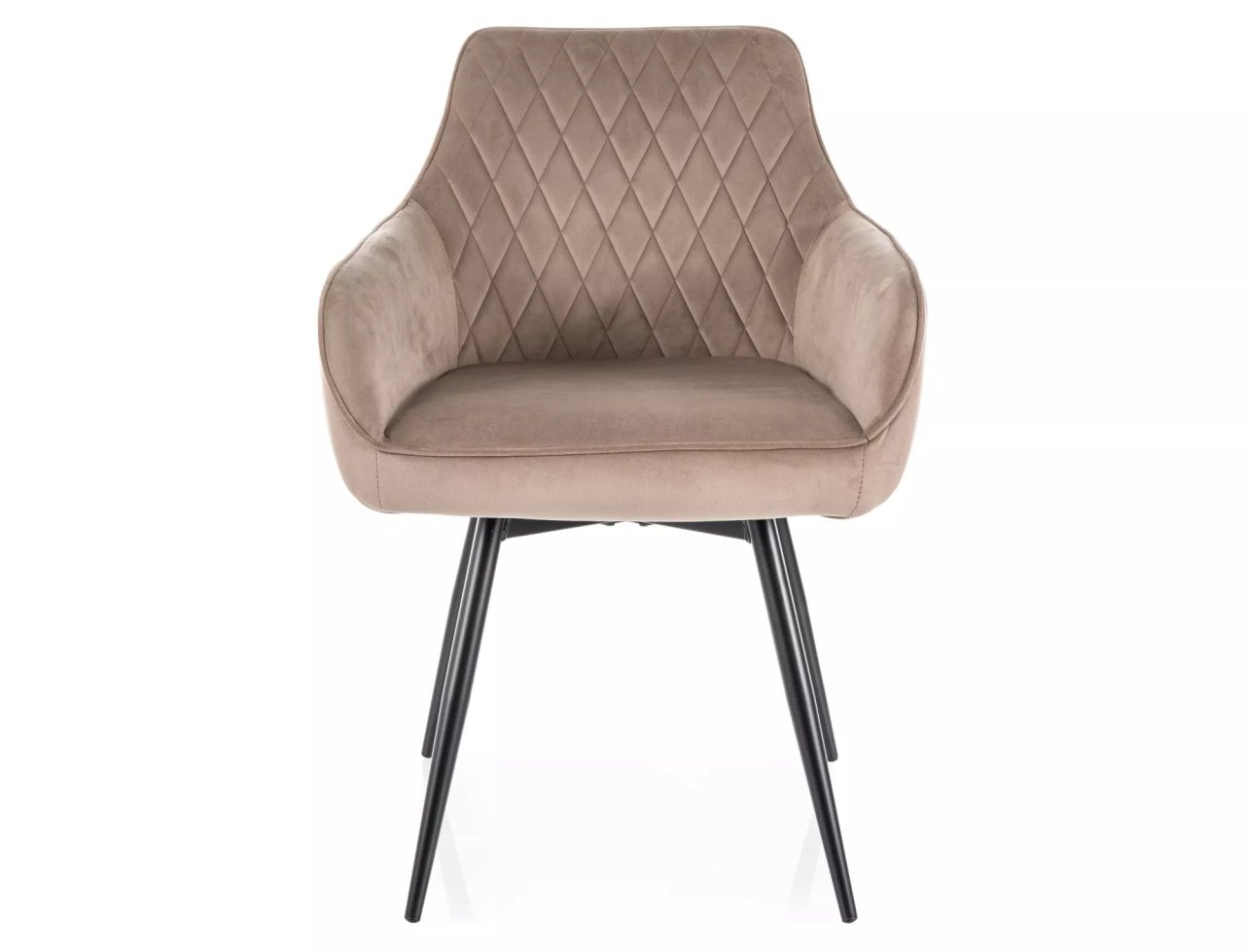 Scaun rotativ Marlo velvet bej inchis/negru Blu40 - 2 | YEO