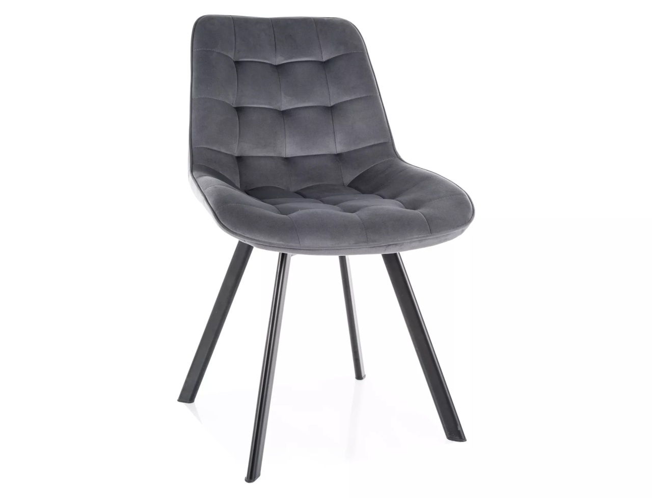 Scaun rotativ Monti velvet gri/negru Blu14