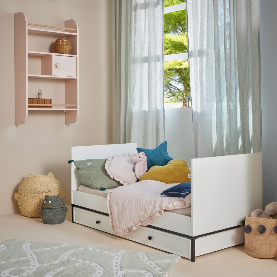 Sertar pentru pat Lumi alb 70x140 cm - 3 | YEO