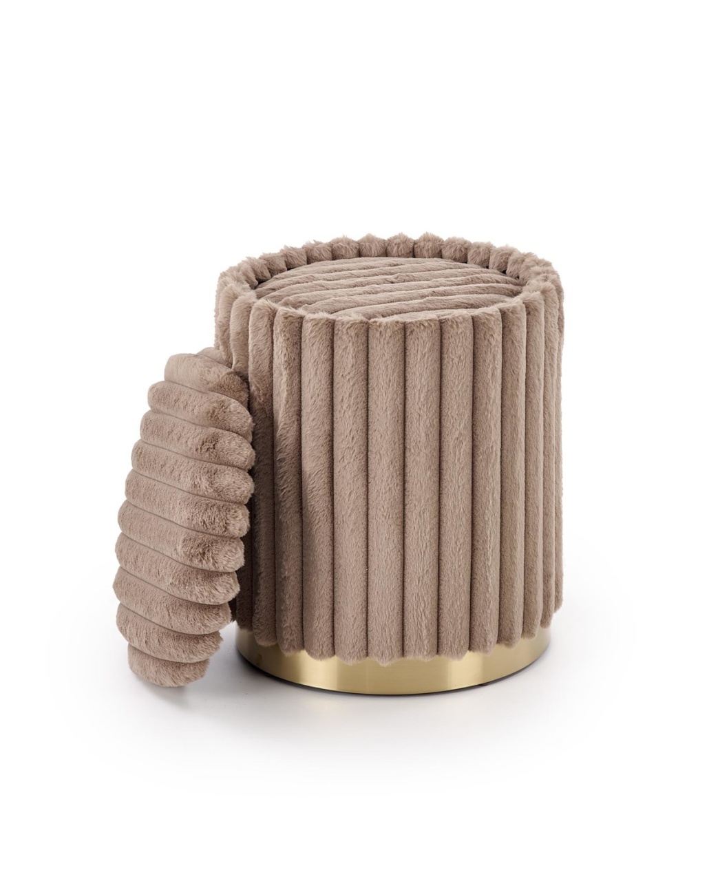 Set 2 tabureti Fido cappuccino/auriu - 4 | YEO