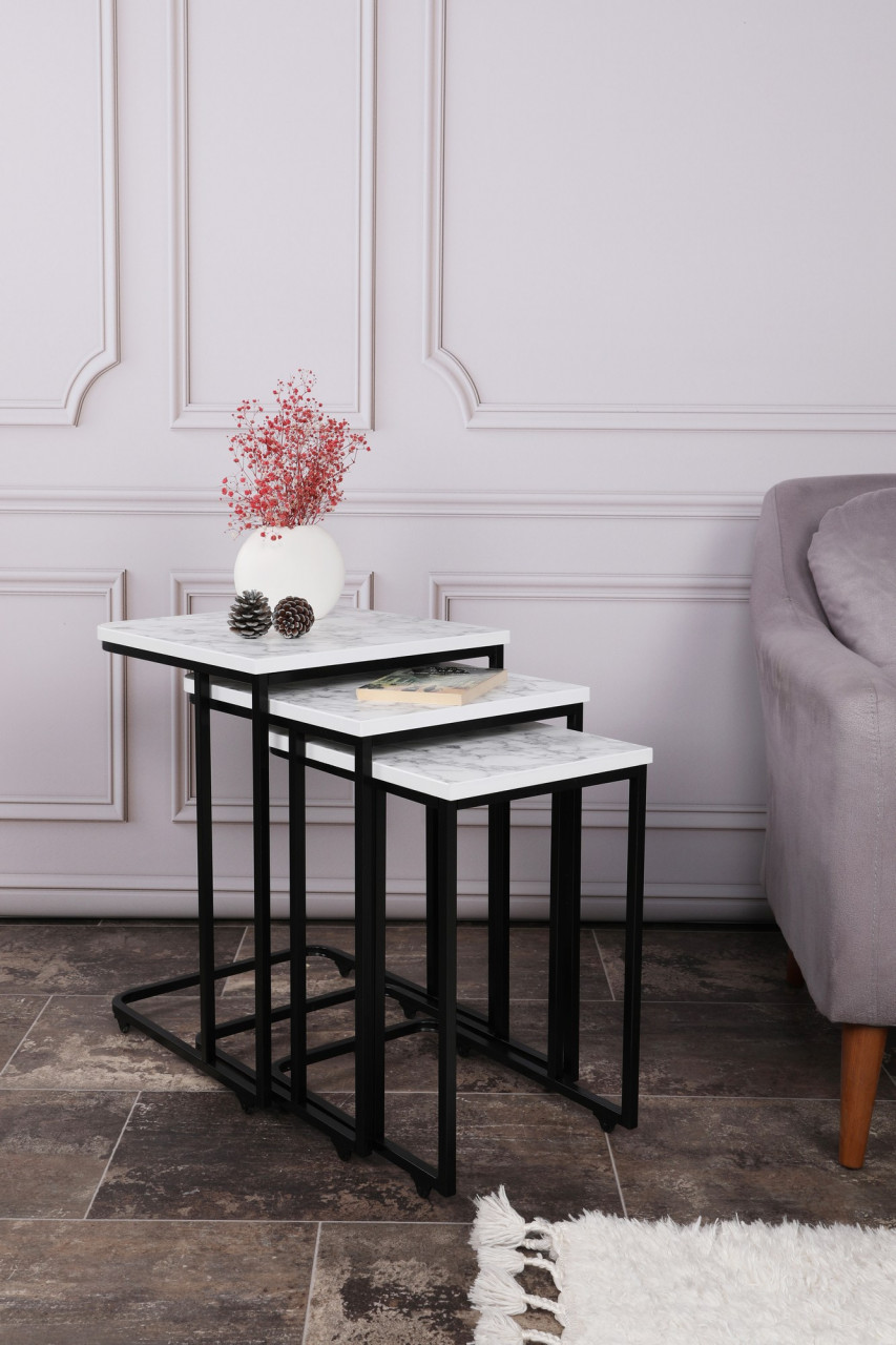 Set 3 mese de cafea Metal Zigon - 9404