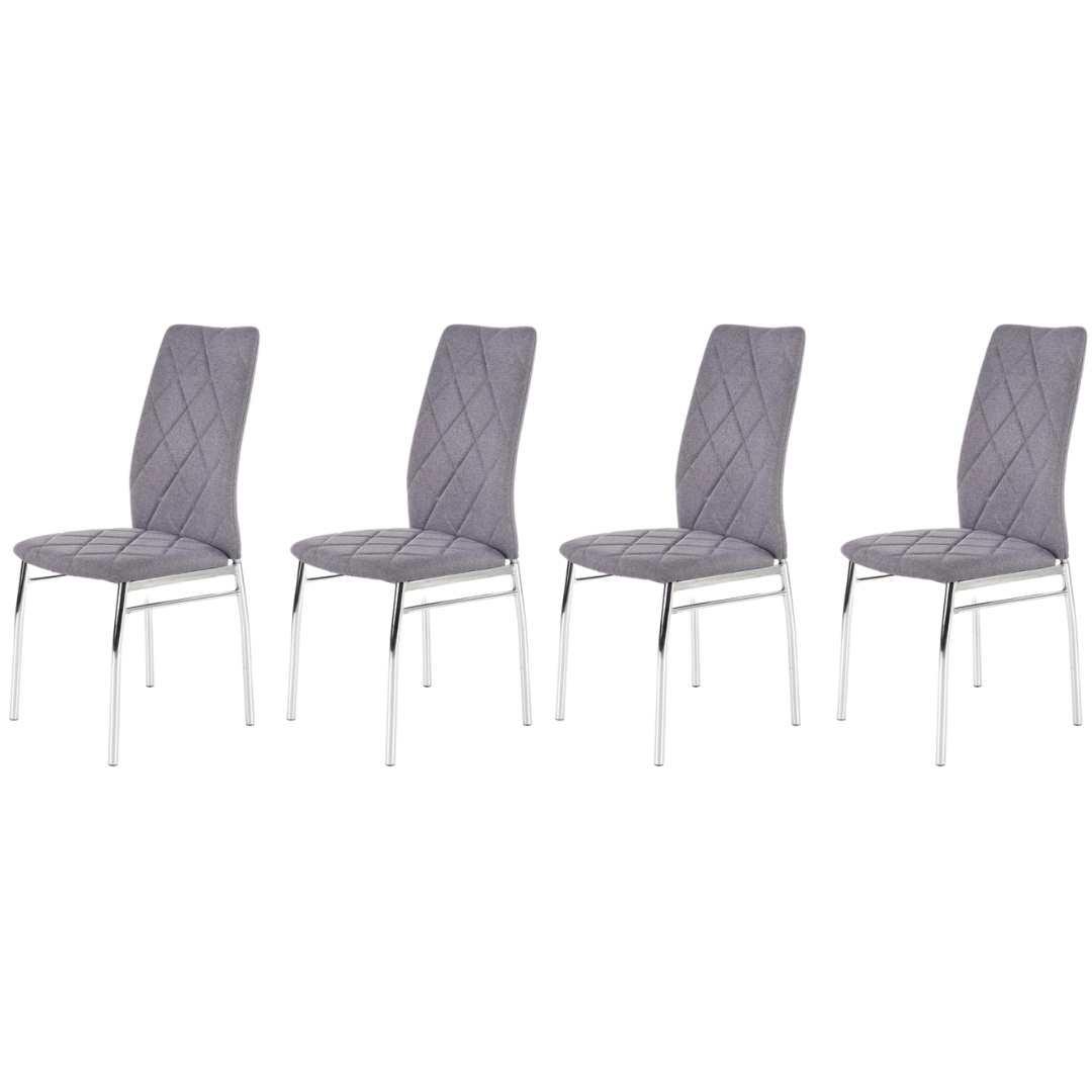 Set 4 scaune K309 stofa gri deschis