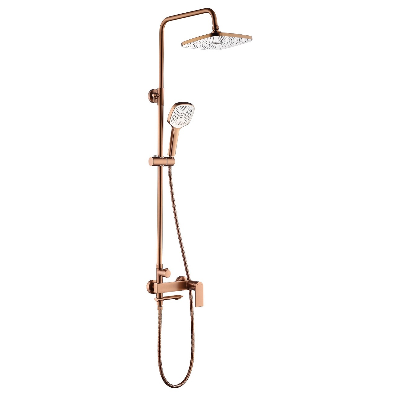 Set baterie de dus Storm cupru periat - 3 | YEO