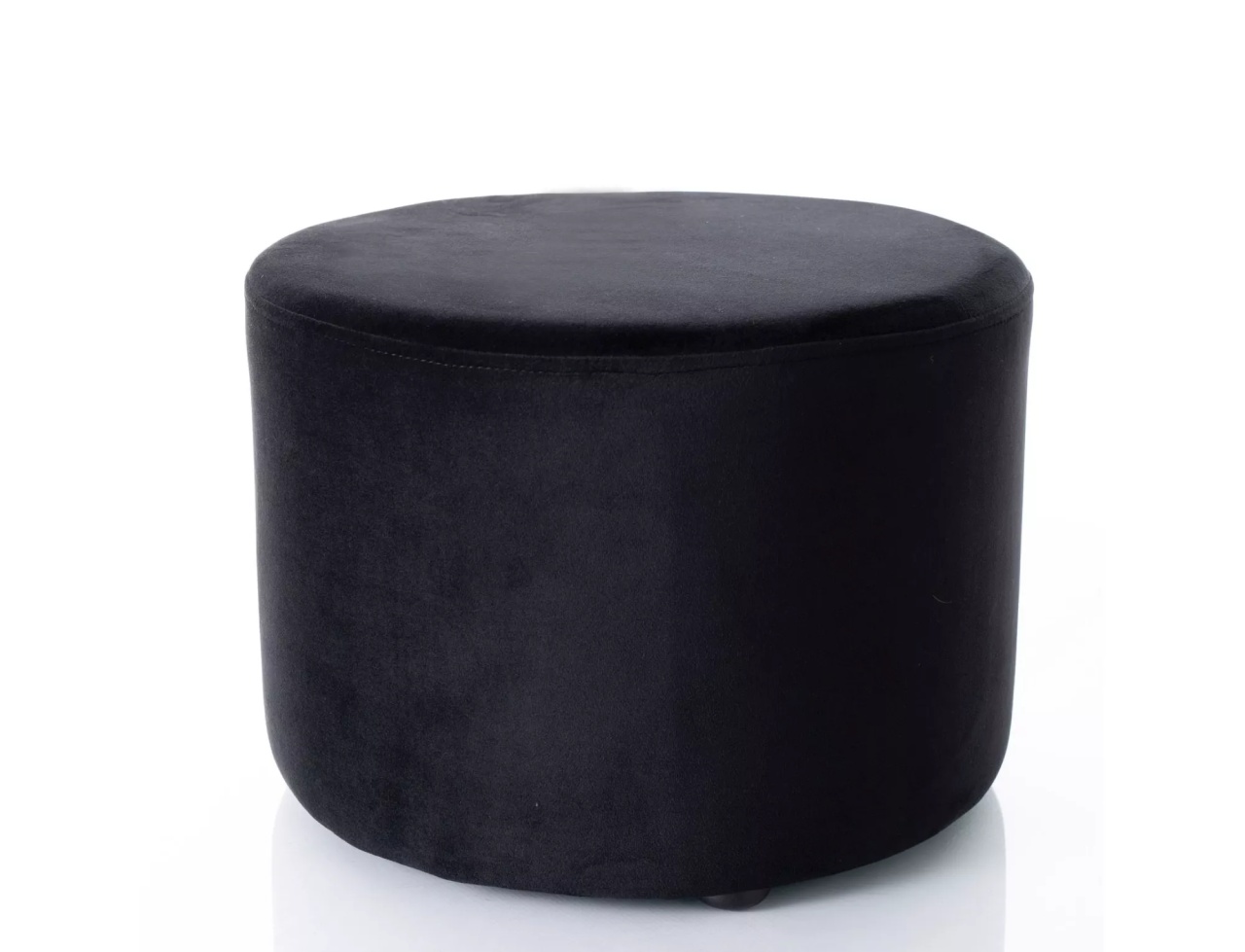 Taburet Doti A velvet negru Blu19 ø43 cm
