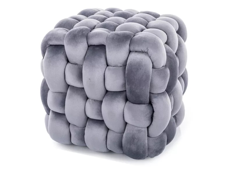 Taburet Faris velvet gri Tap.252