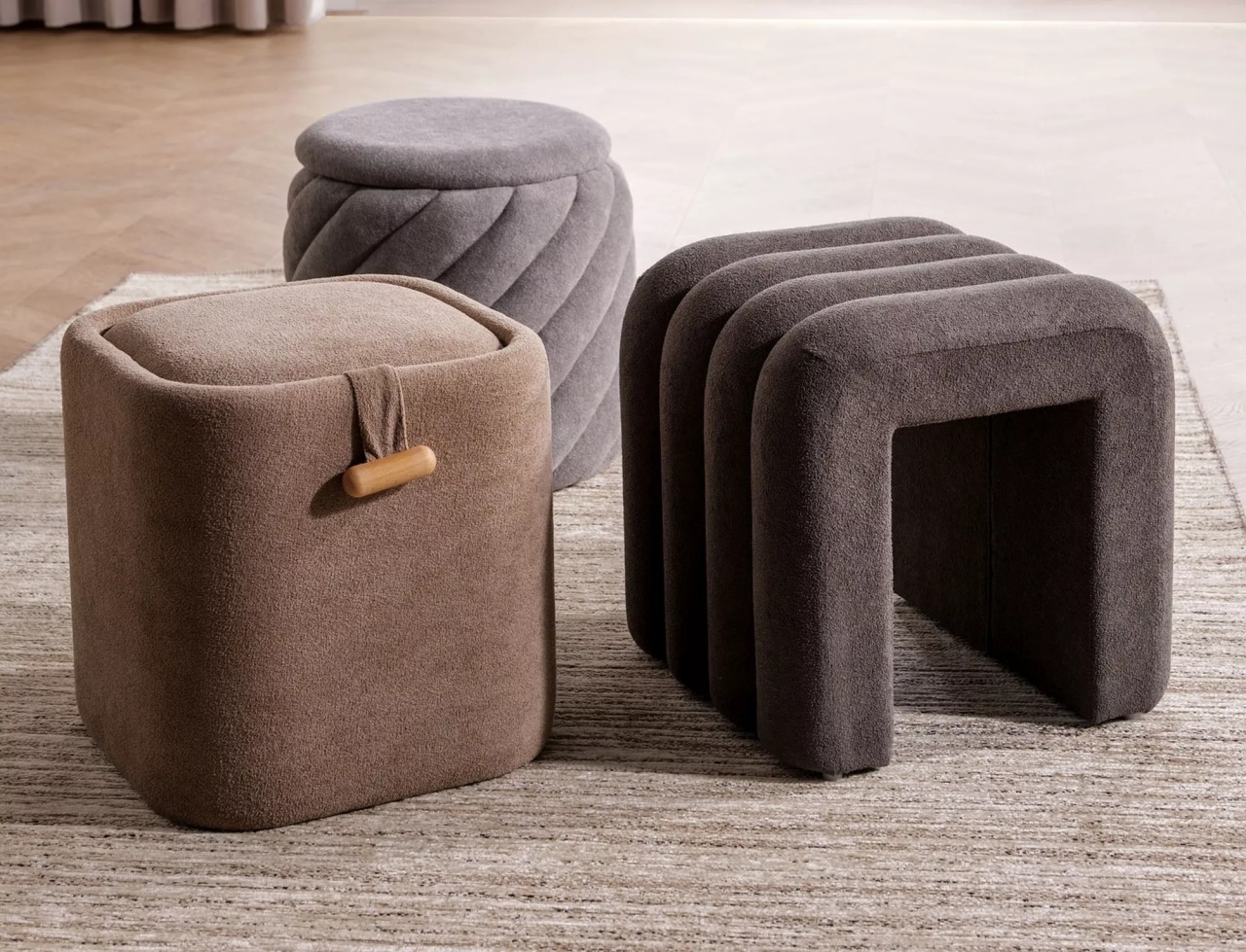 Taburet Pelaro gri deschis Tap.256 - 2 | YEO