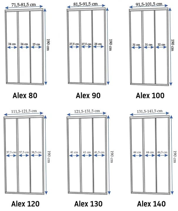 Usa pentru dus Alex 100 - 5 | YEO