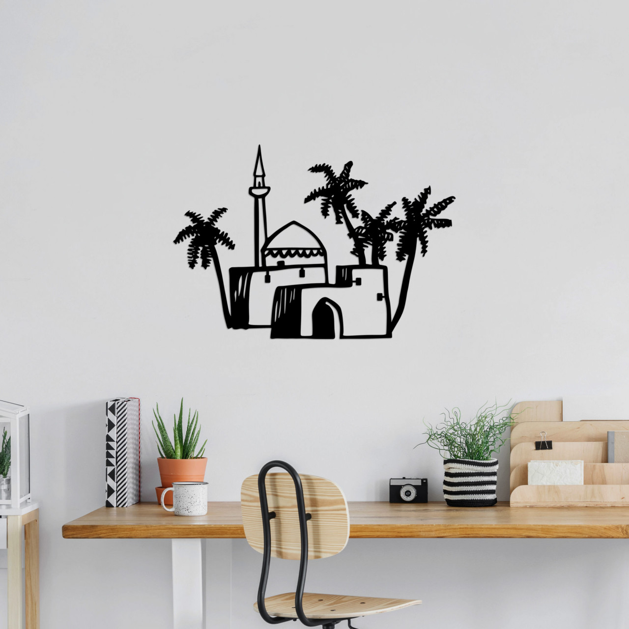 Accesoriu decorativ de perete metalic Mosque - 504