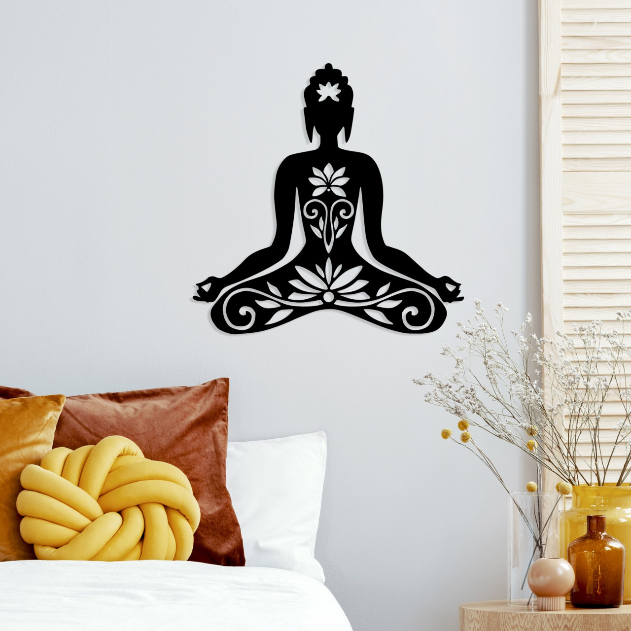 Accesoriu decorativ de perete metalic Yoga 5