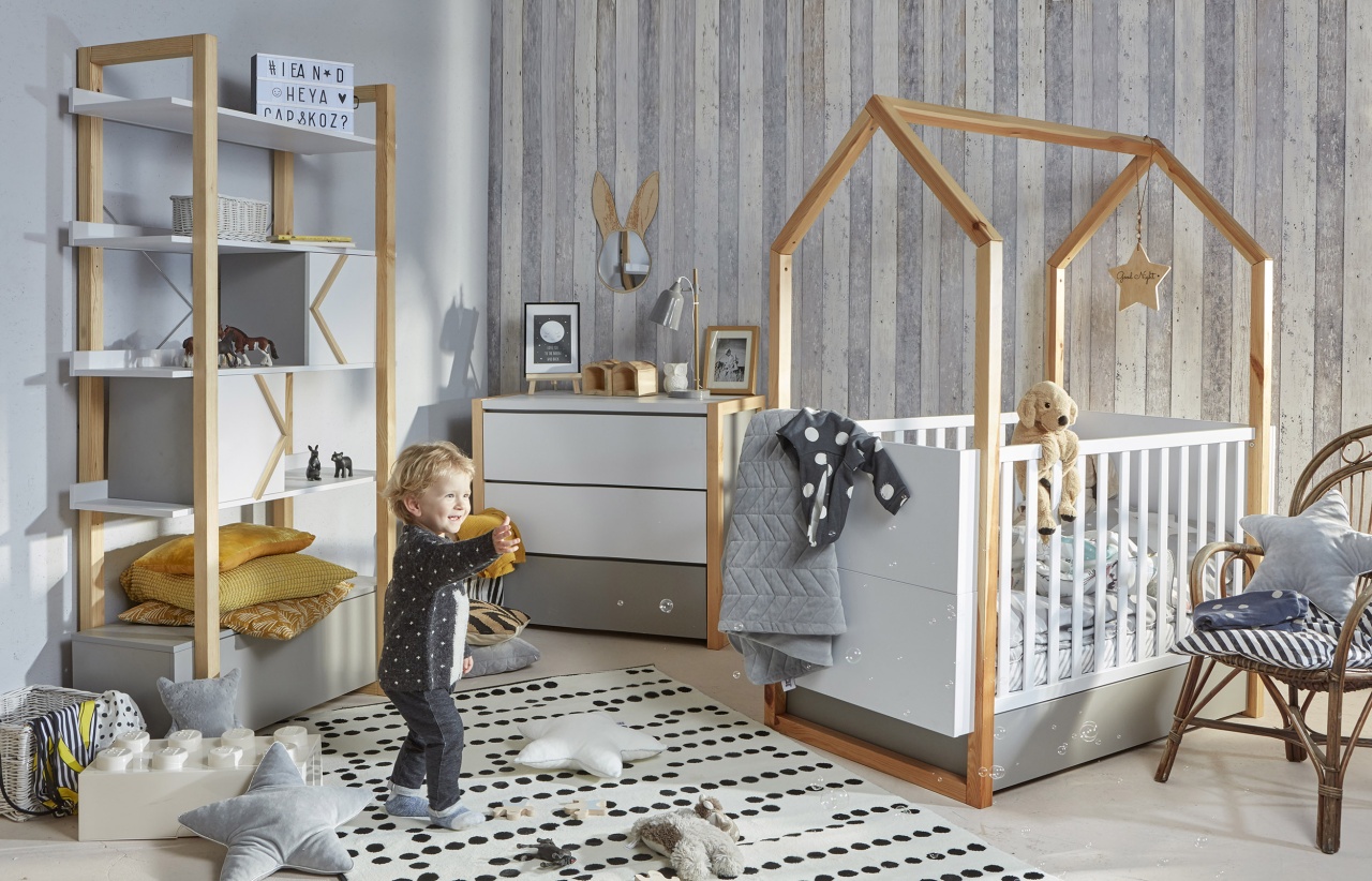 Biblioteca Pinette alb/gri/pin H190,3 cm - 2 | YEO