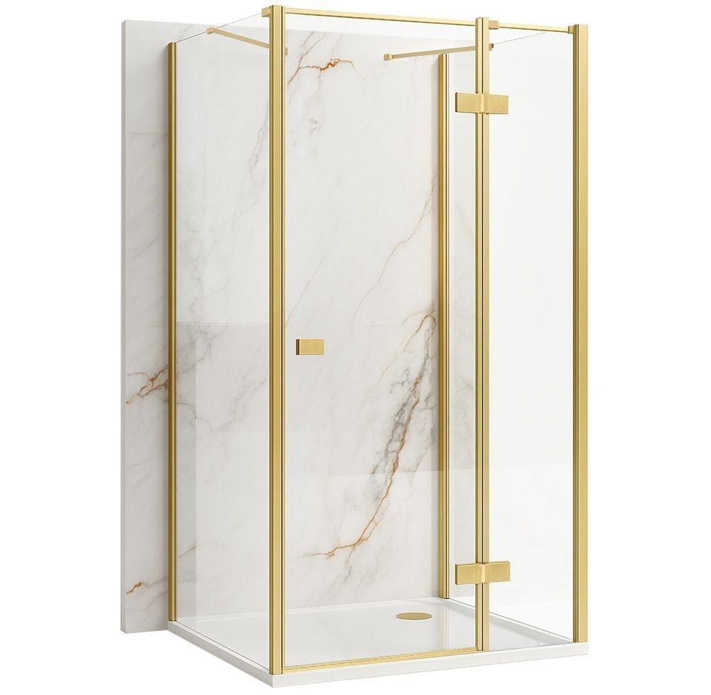 Cabina de dus Rea Atlas 100x90 Brush Gold