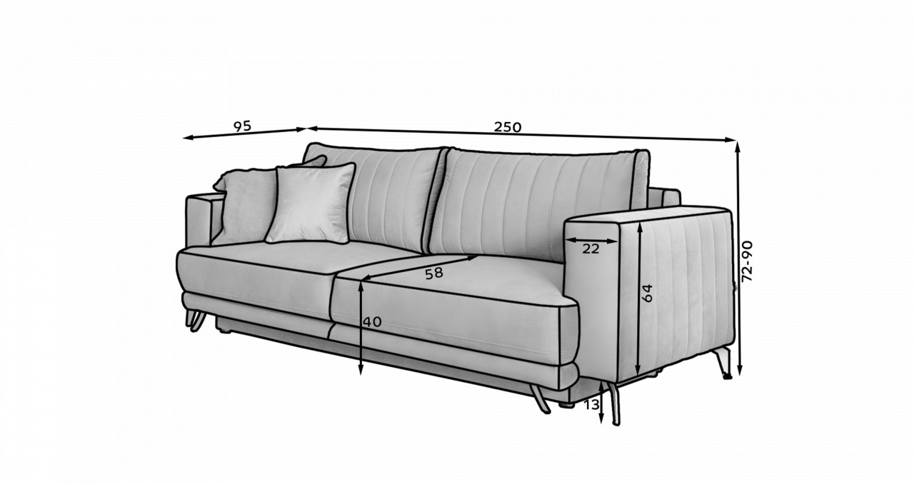 Canapea extensibila Elise Softis 29 - 2 | YEO