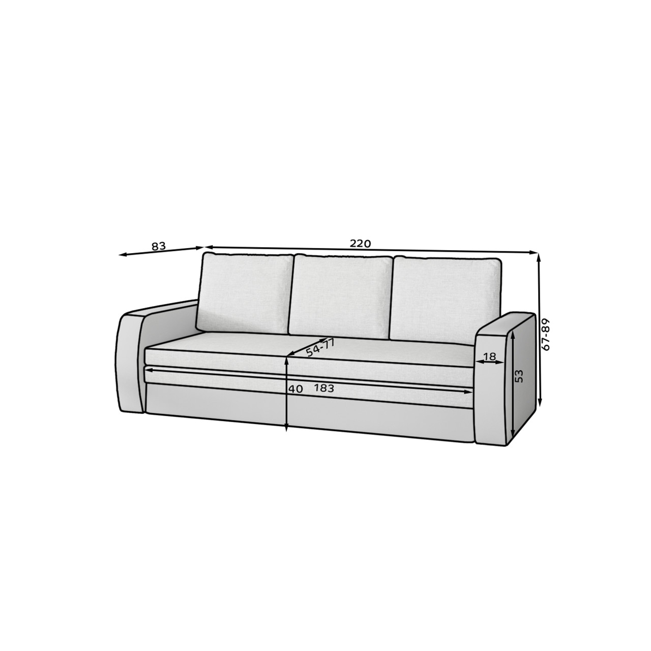 Canapea extensibila Inversa Sawana 05/Soft 11 - 4 | YEO