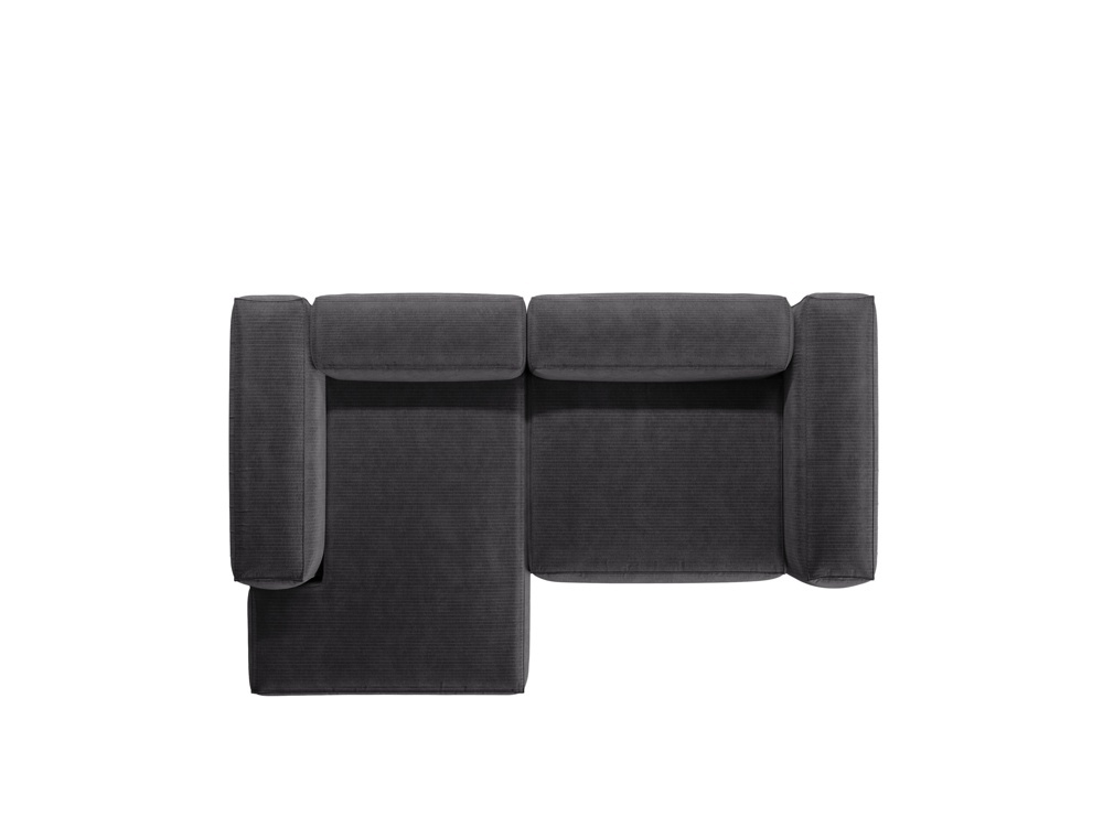 Coltar 2 locuri Bergamo velur reiat L244 cm - 3 | YEO