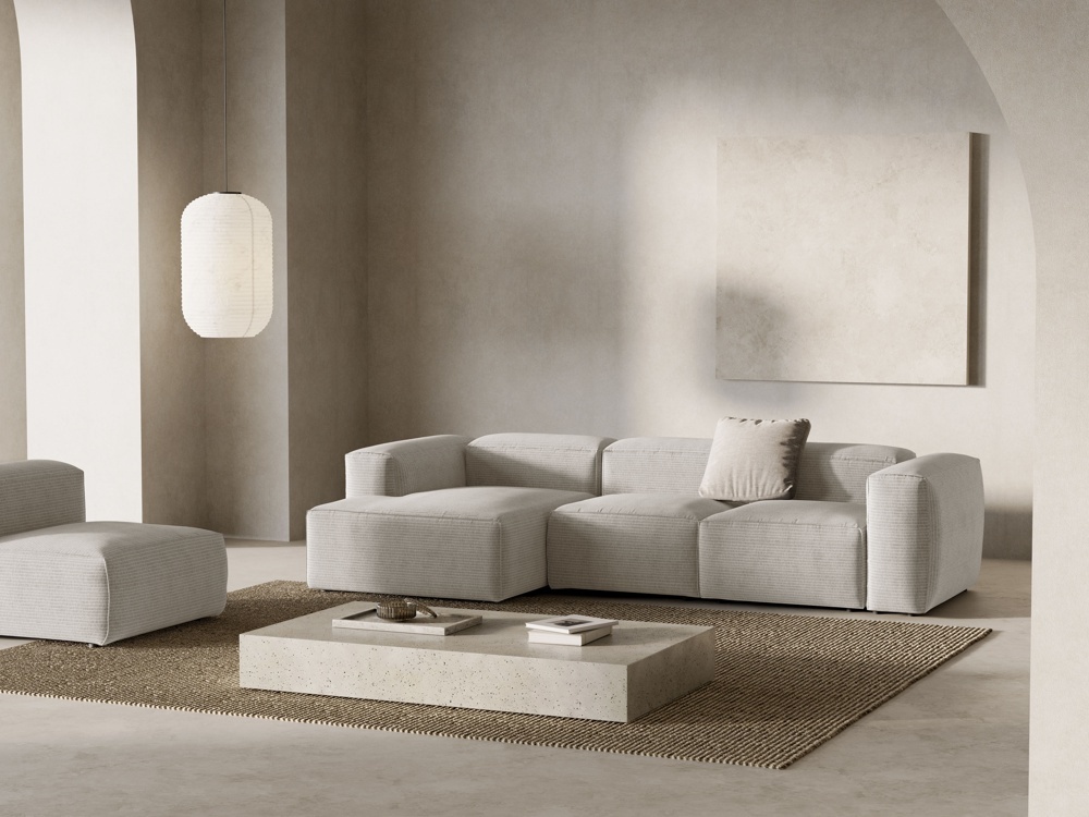 Coltar 3 locuri Bergamo velur reiat L304 cm