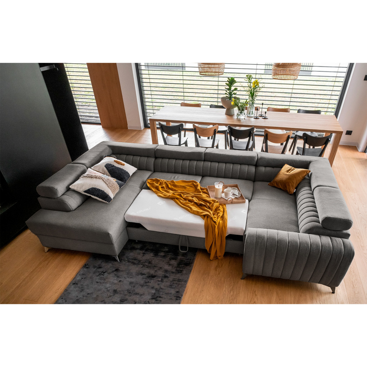 Coltar extensibil Louis pe stanga Flores 4 - 4 | YEO