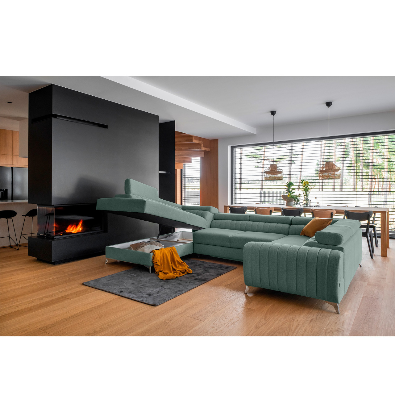 Coltar extensibil Louis pe stanga Poco 100 - 4 | YEO