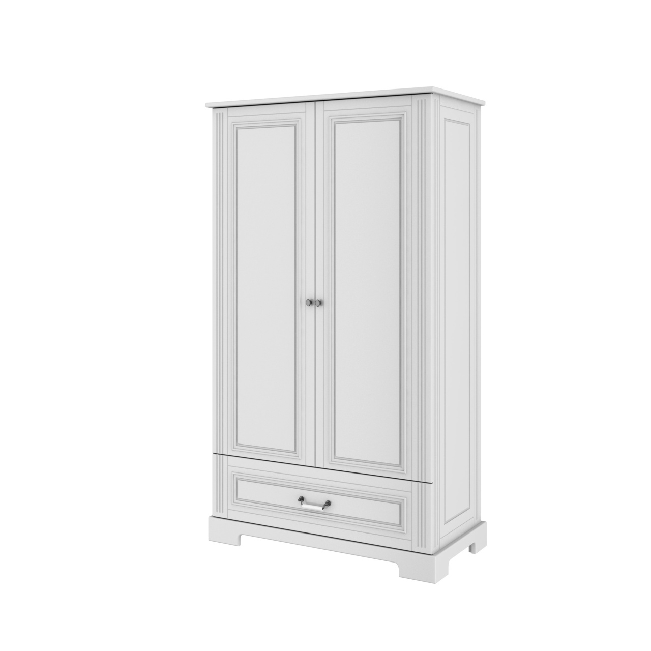 Dulap elegant Ines alb H180 cm