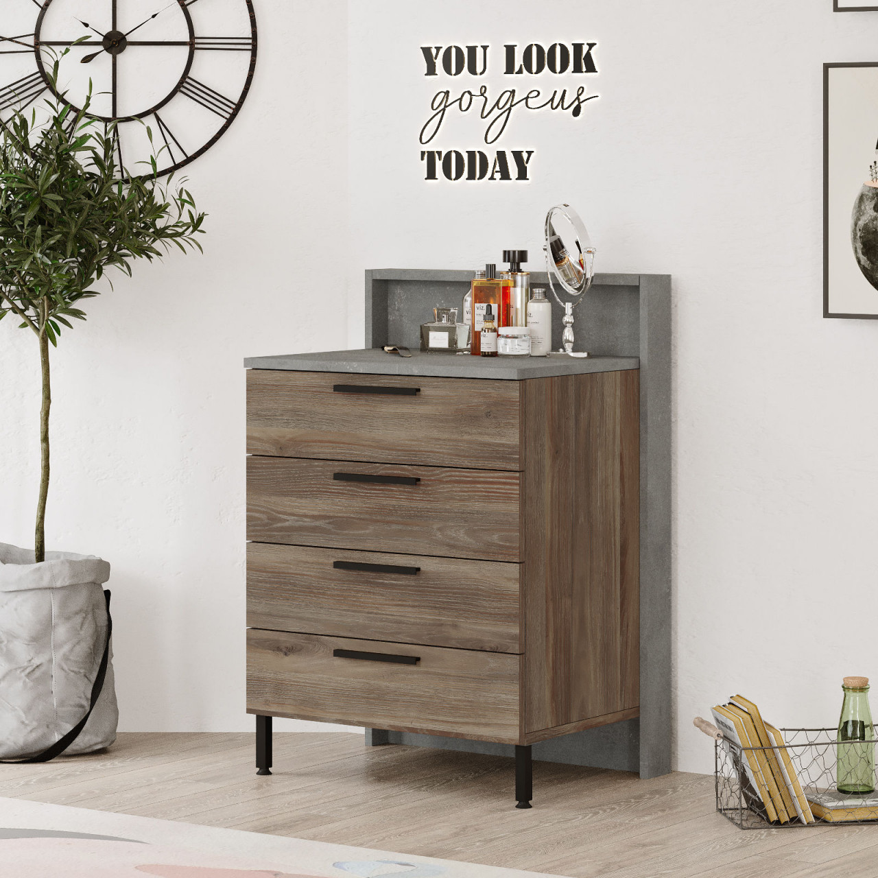 Dulap HM6 - CG MDF L63,6 cm - H90 cm