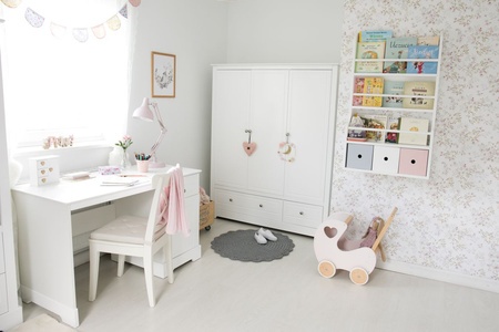 Dulap Marylou alb cu 3 sertare H174,5 cm - 1 | YEO