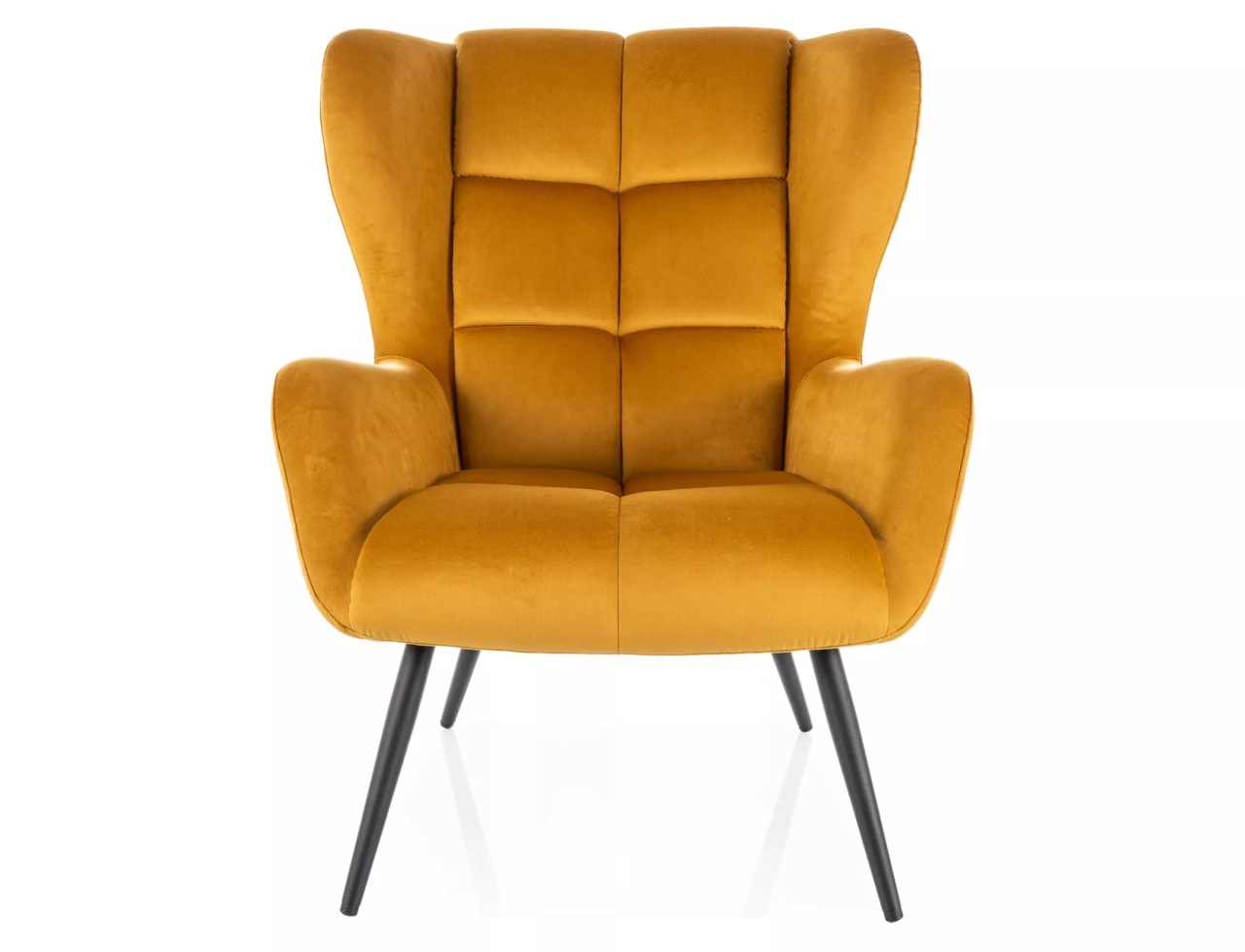 Fotoliu Louis velvet mustariu Blu68 - 2 | YEO