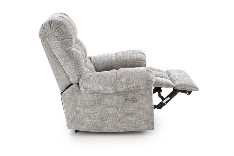 Fotoliu recliner Amore stofa gri H100 cm - 1 | YEO