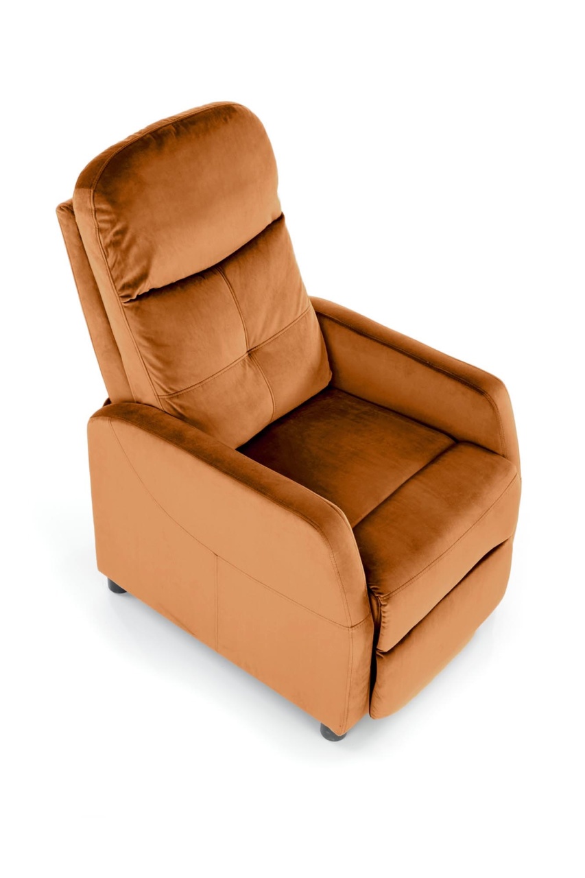 Fotoliu recliner Felipe 2 velvet cinnamon H103 cm - 4 | YEO