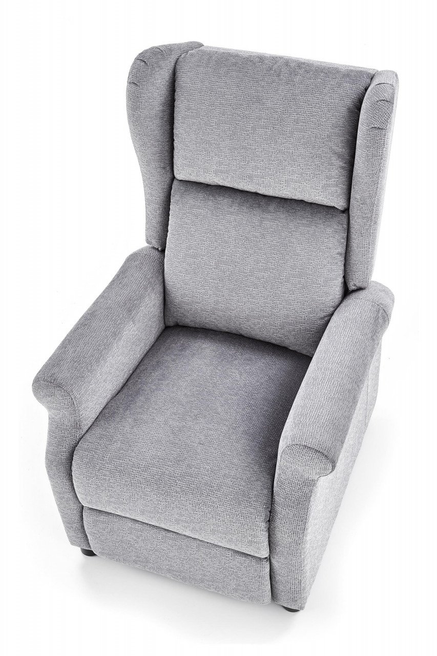 Fotoliu recliner tapitat Agustin gri - H 107-83 cm - 2 | YEO