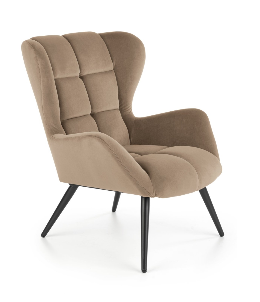 Fotoliu Tyrion velvet bej H91 cm