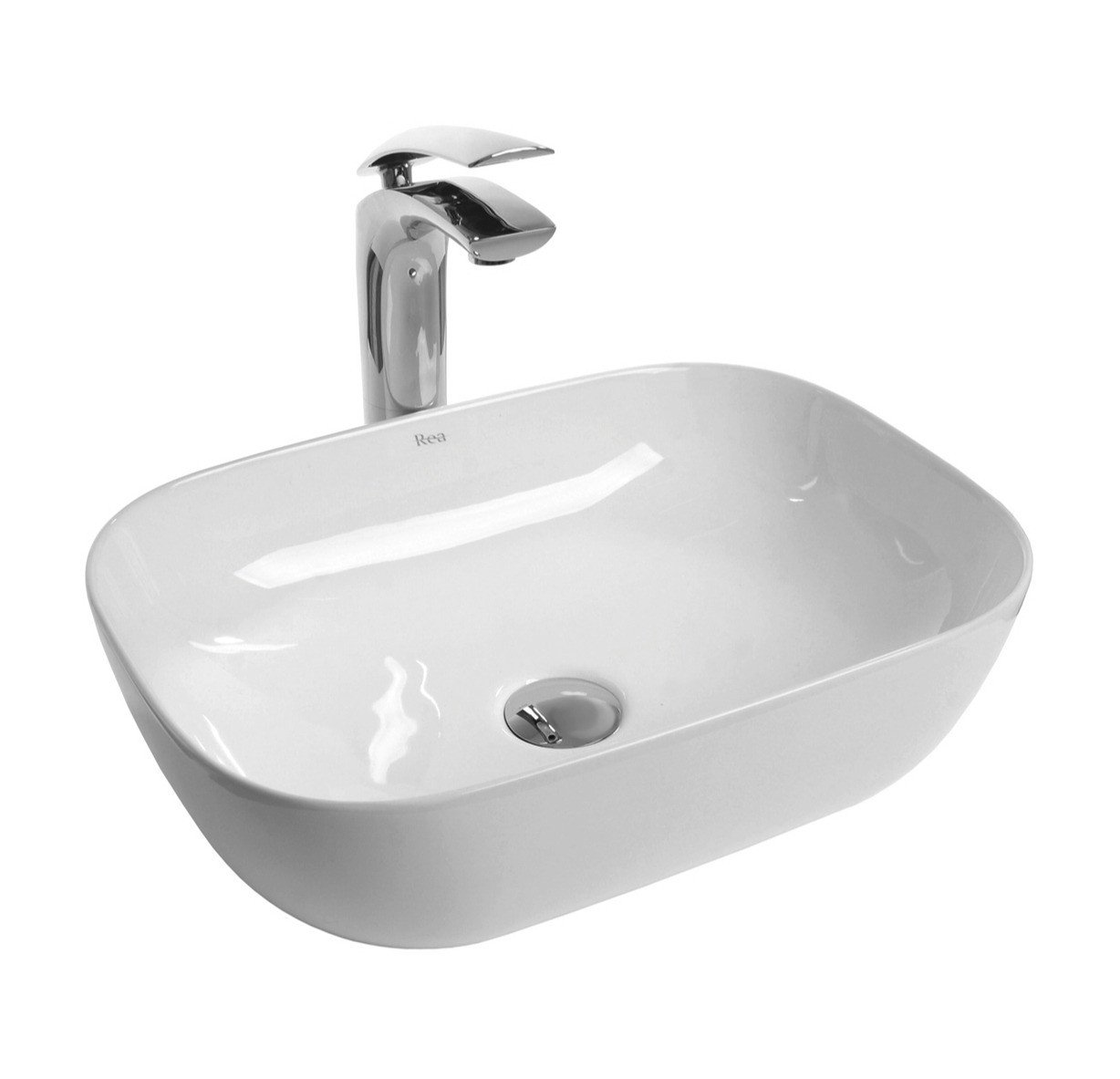 Lavoar Belinda Slim Alb ceramica sanitara - 46,5 cm