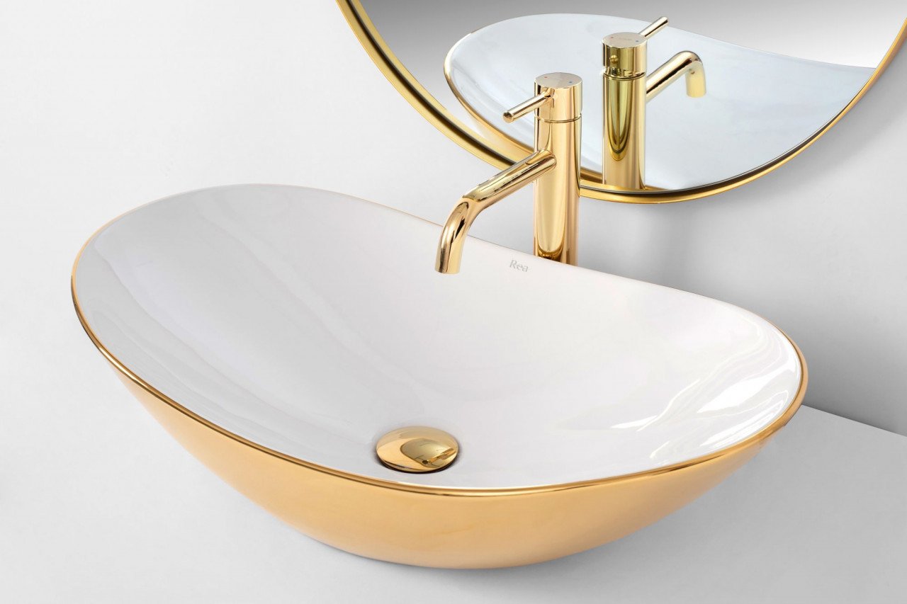 Lavoar Royal Gold ceramica sanitara - 62,5 cm - 2 | YEO