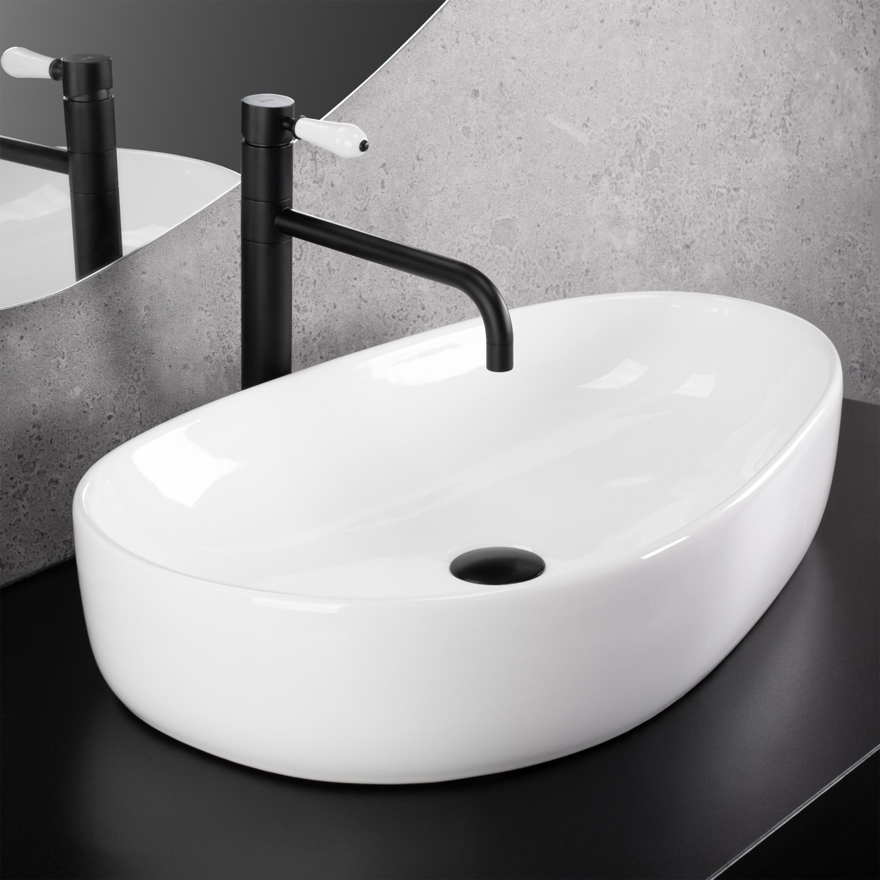 Lavoar Sandra alb L65 cm - 2 | YEO