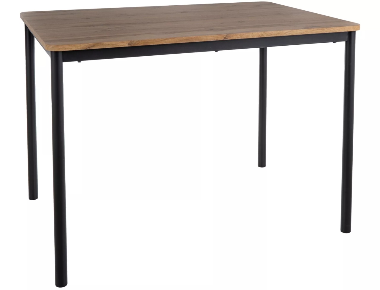 Masa City stejar artizan/negru L110xl75 cm