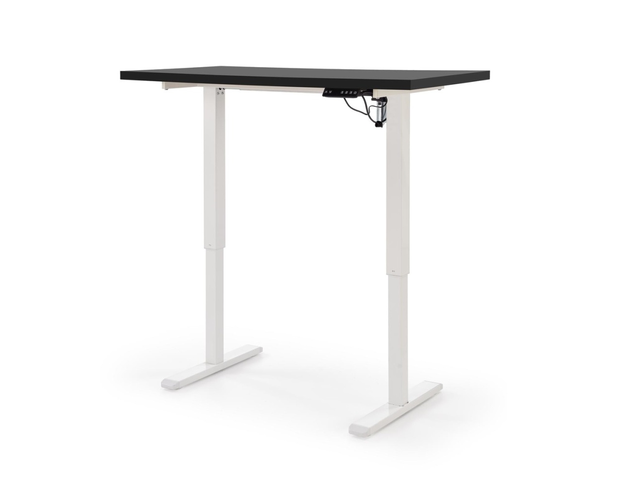 Masa de birou cu functie de reglare a inaltimii B54 negru/alb L120 cm - 3 | YEO