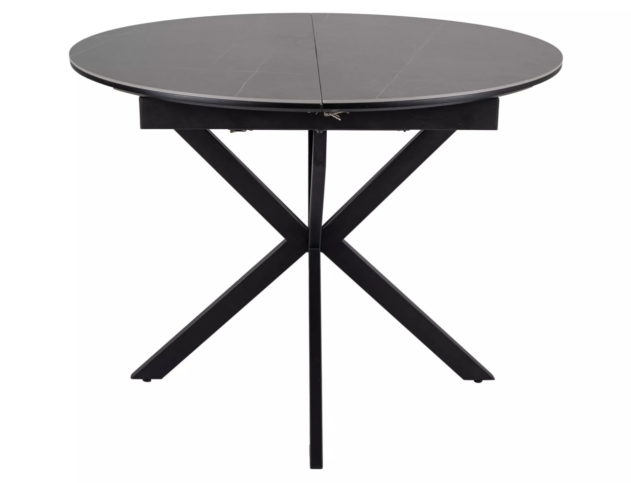 Masa extensibila Gaston Ceramic gri/negru L100-135xl100 cm - 1 | YEO