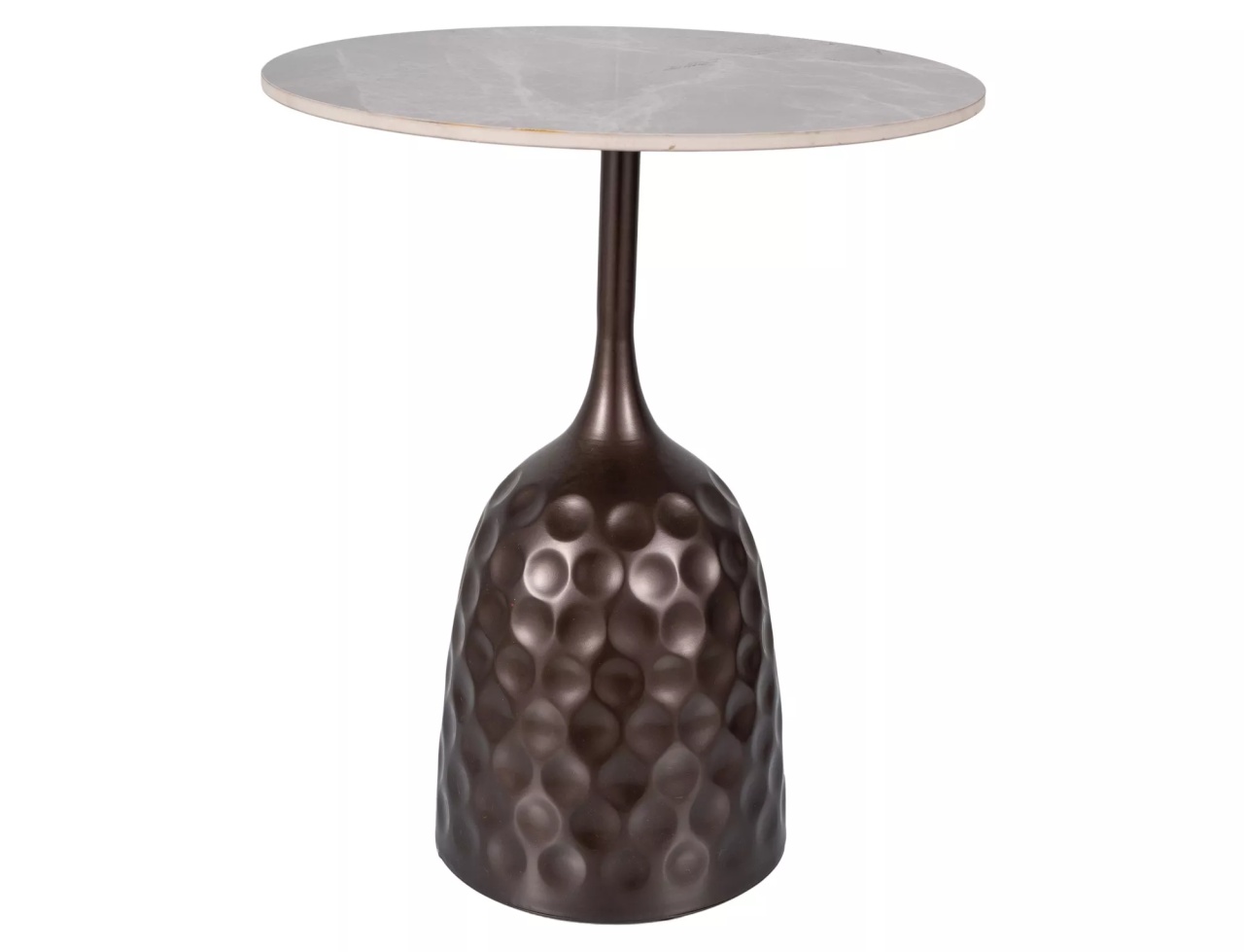 Masuta de cafea Mutti gri/maro antic ø50/h60 cm