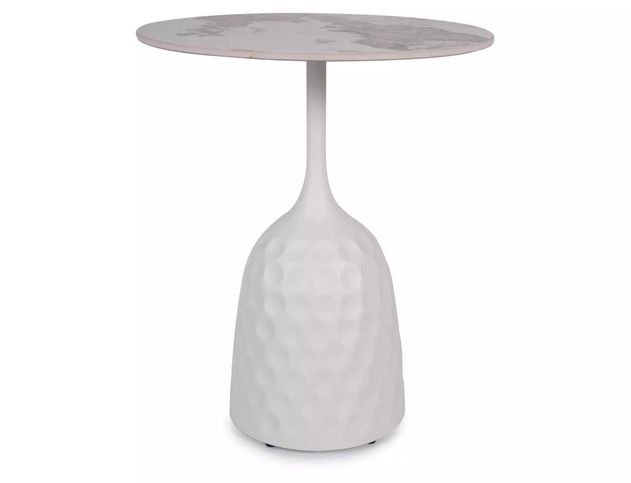 Masuta de cafea Salo A marmura alba ø50/h60 cm